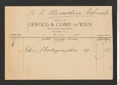k.k. naturhistorisches Hofmuseum, Intendanzakten 1885-1896 (Hauer), Aktenzahl Z.18/1893, Seite 2